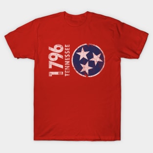 1776 Tennessee State Flag Retro Fade T-Shirt